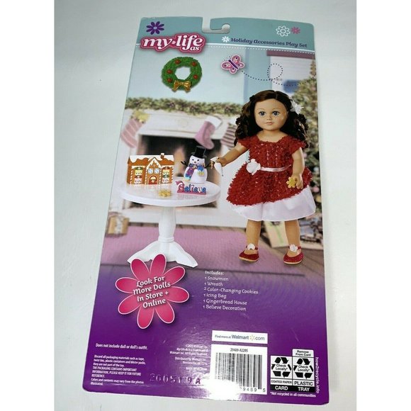 My Life As Doll Christmas Accessory Set Decorations Snowman Present Holiday - Picture 2 of 2